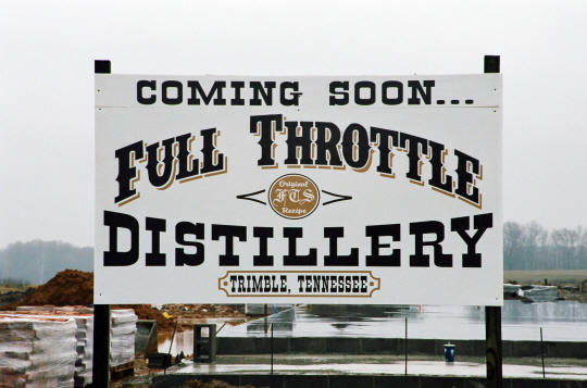 Full Throttle Distillery Sign - Coming Soon